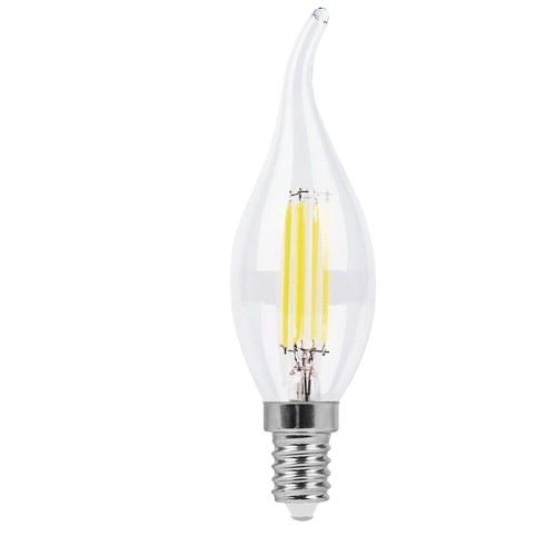 Лампочка Е14 7W Feron свеча нейтральный белый